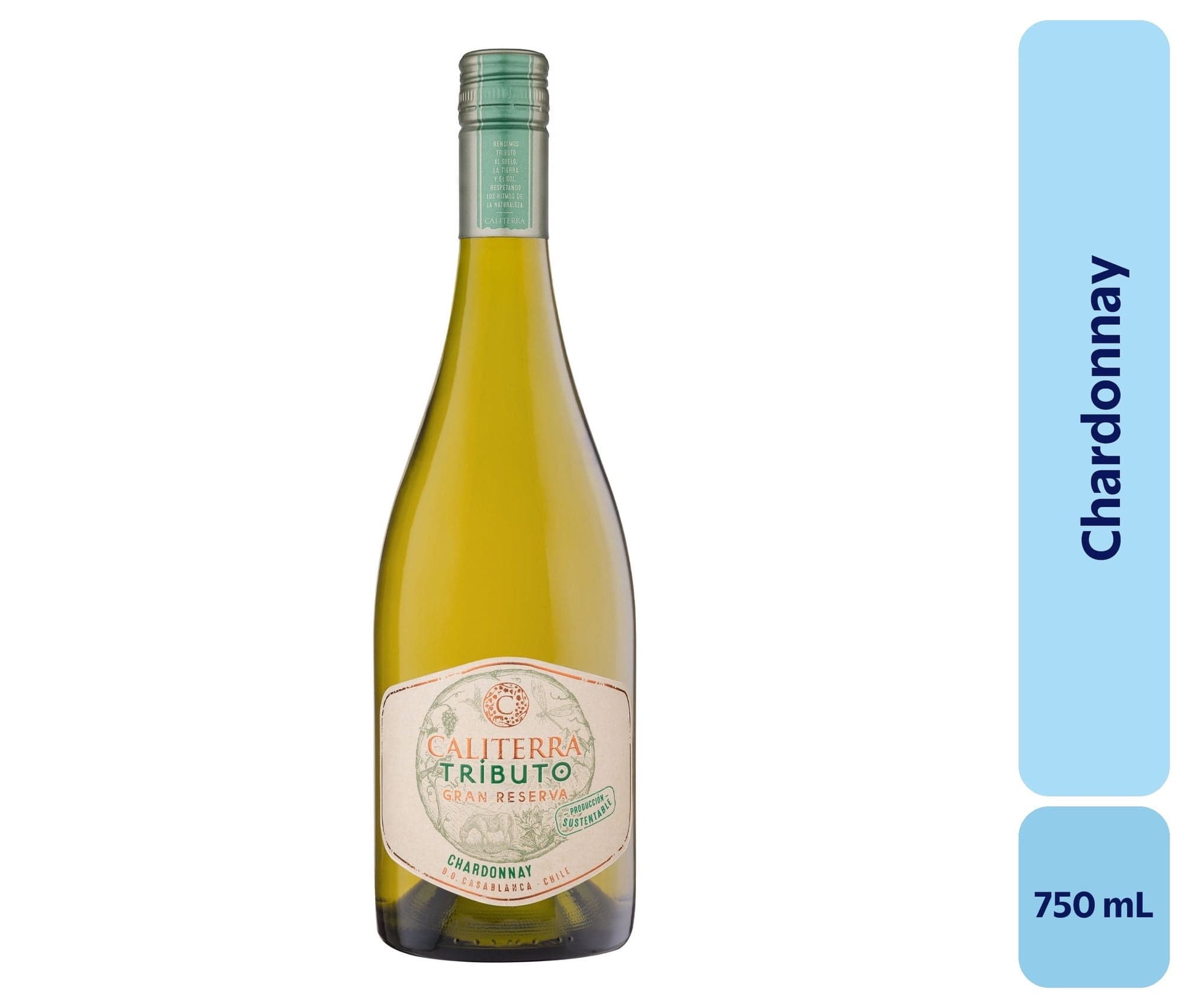 Vino Chardonnay Botella, 750 mL