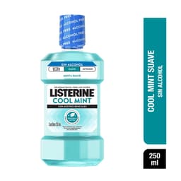 Enjuague Bucal Cool Mint Zero Alcohol Menta Suave, 250 ml