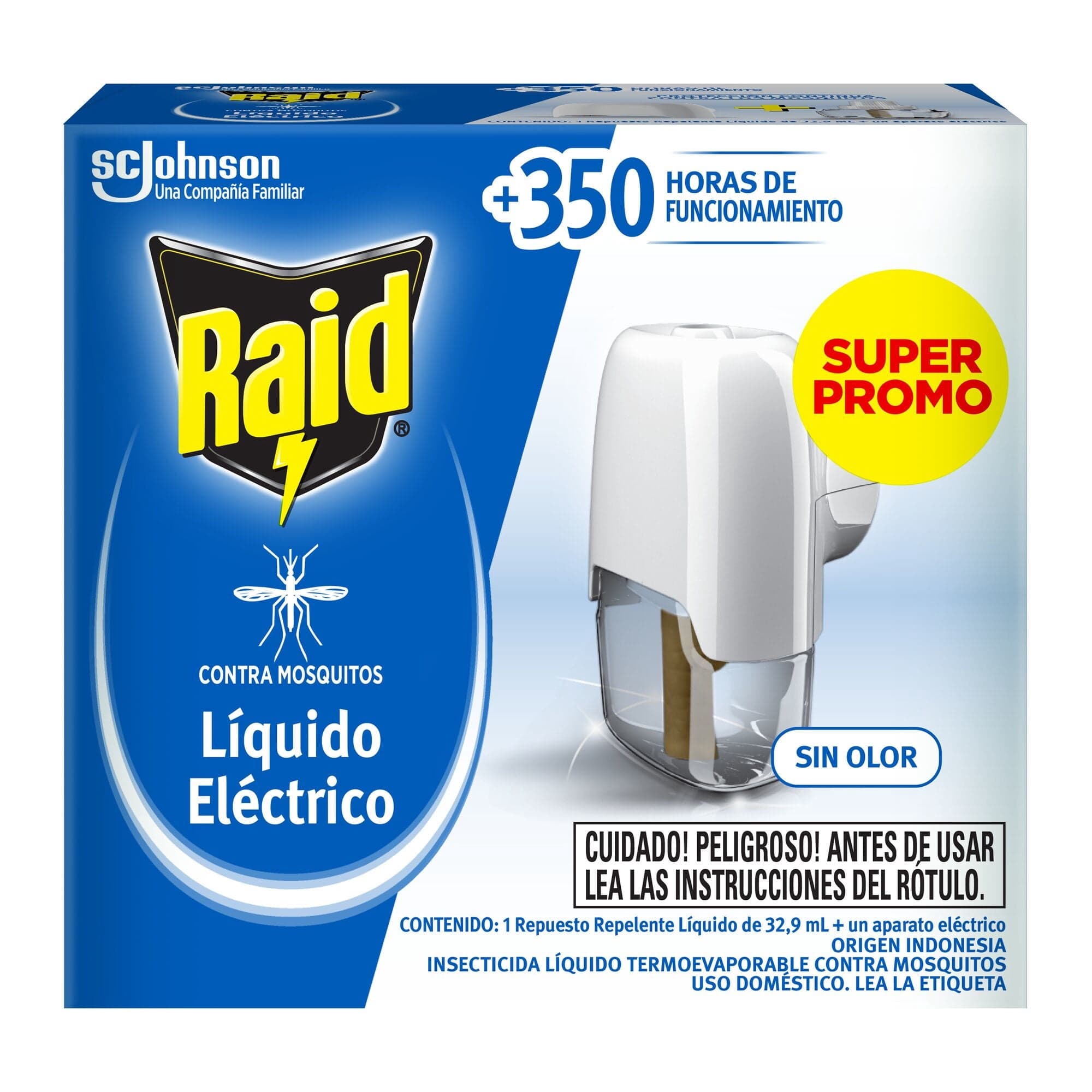 Insecticida Electrico Repuesto + Aparato Mosquitos y Zancudos, 32,9 ml