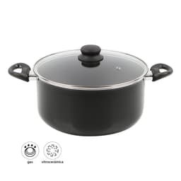 Olla Aluminio Prensado Antiadherente 24 cm 6.2 Litros 2 Piezas