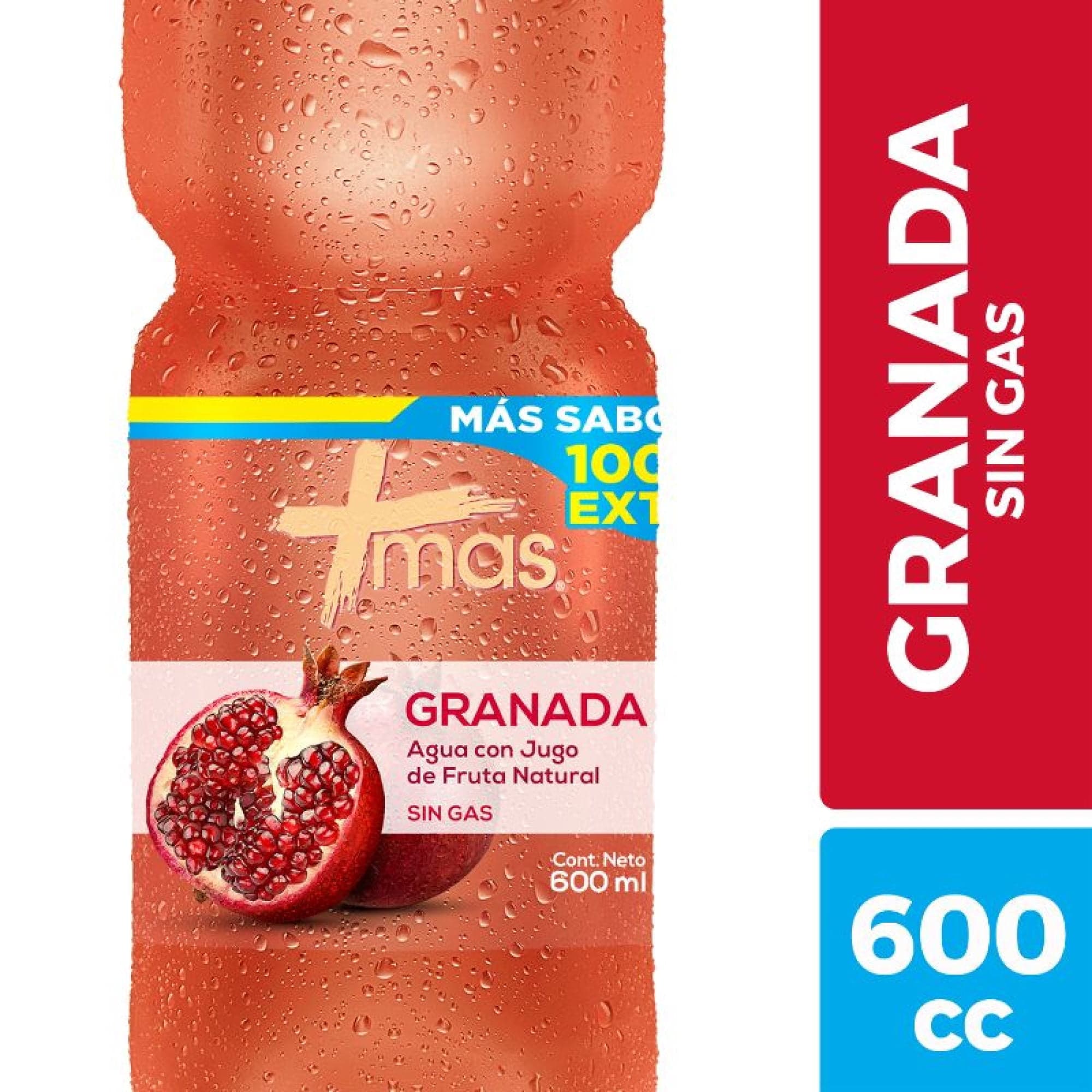 Agua Saborizada Granada Sin Gas Botella, 600 ml