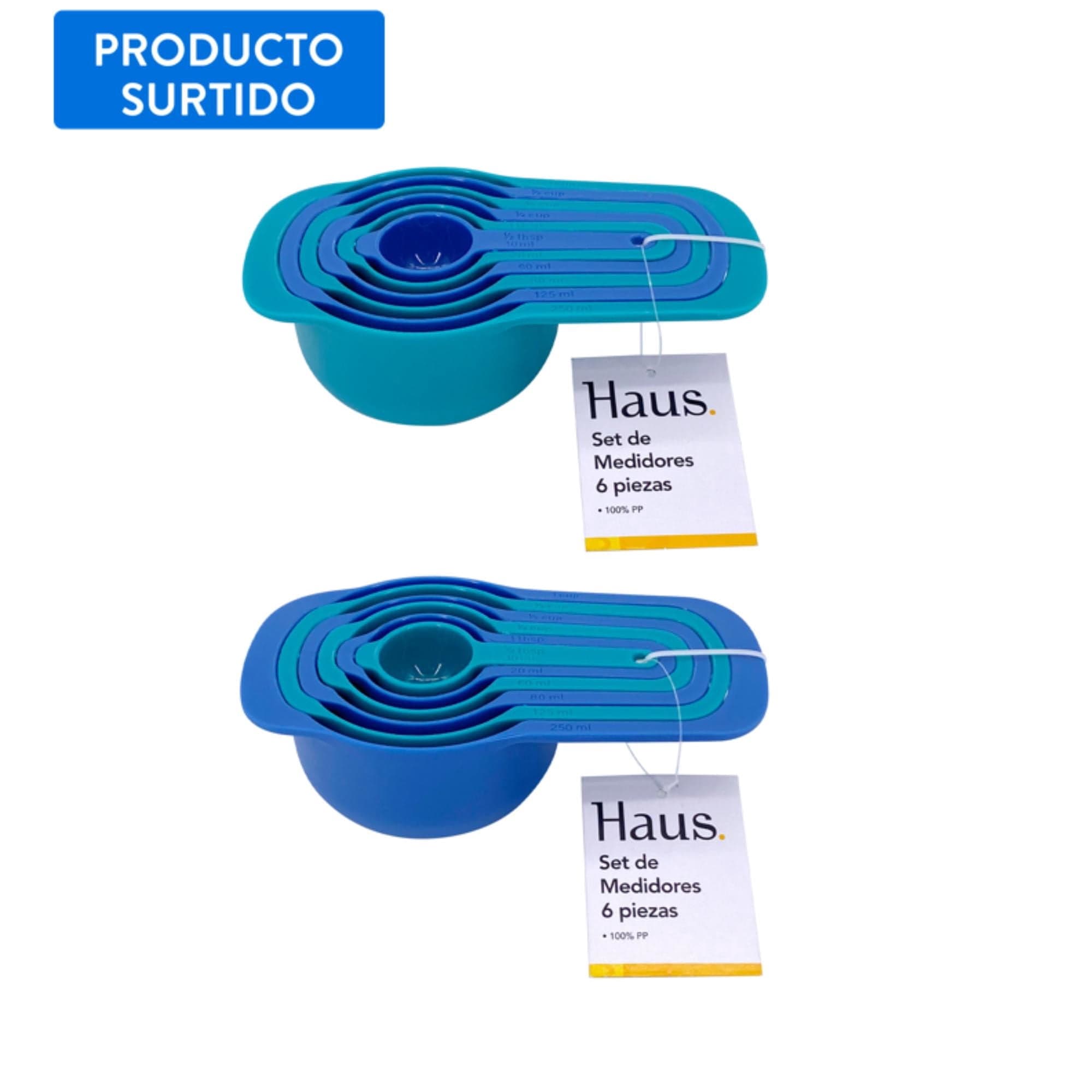 Set Medidor para cocina 6 piezas apilables, color surtido