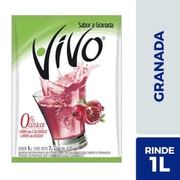 Jugo en Polvo Libre De Azucar Sabor Granada Sobre, 7 g