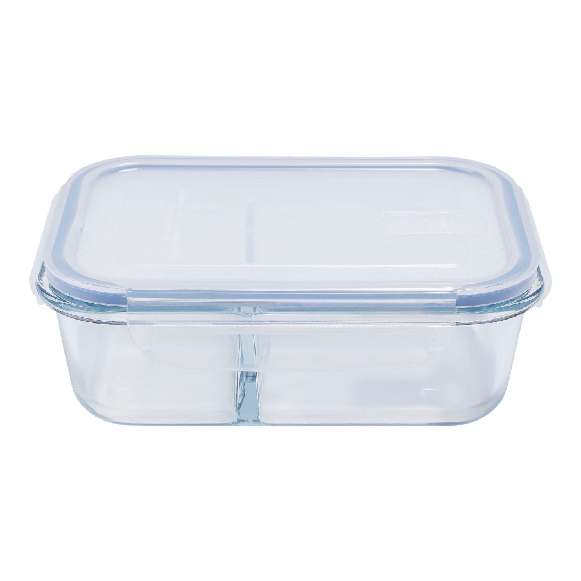 Contenedor 980ML Vidrio Con Division 1 Pieza Transparente