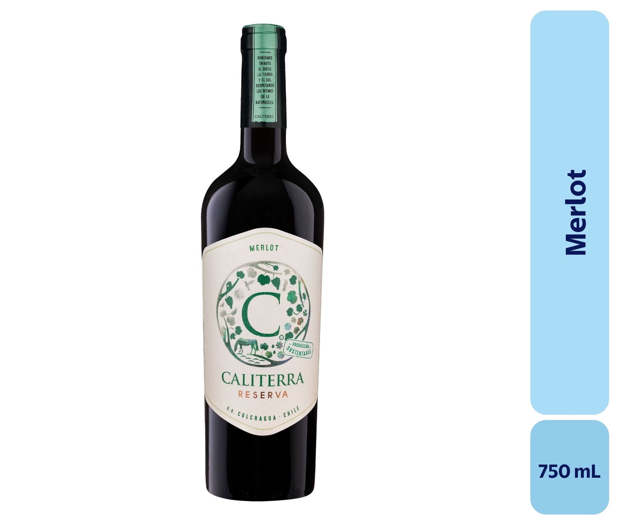Vino Merlot Botella, 750 mL