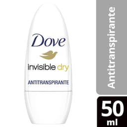 Desodorante Roll On Dove On Invisible Dry Mujer, 50 ml