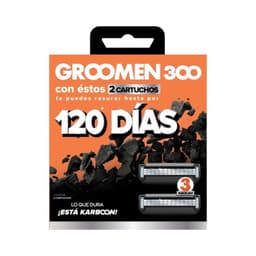 Repuestos de Afeitadora Groomen (2 Cartuchos), 1 Un