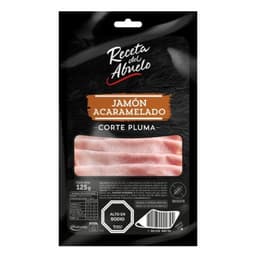 Jamon De Cerdo Acaramelado Corte Pluma, 125 g