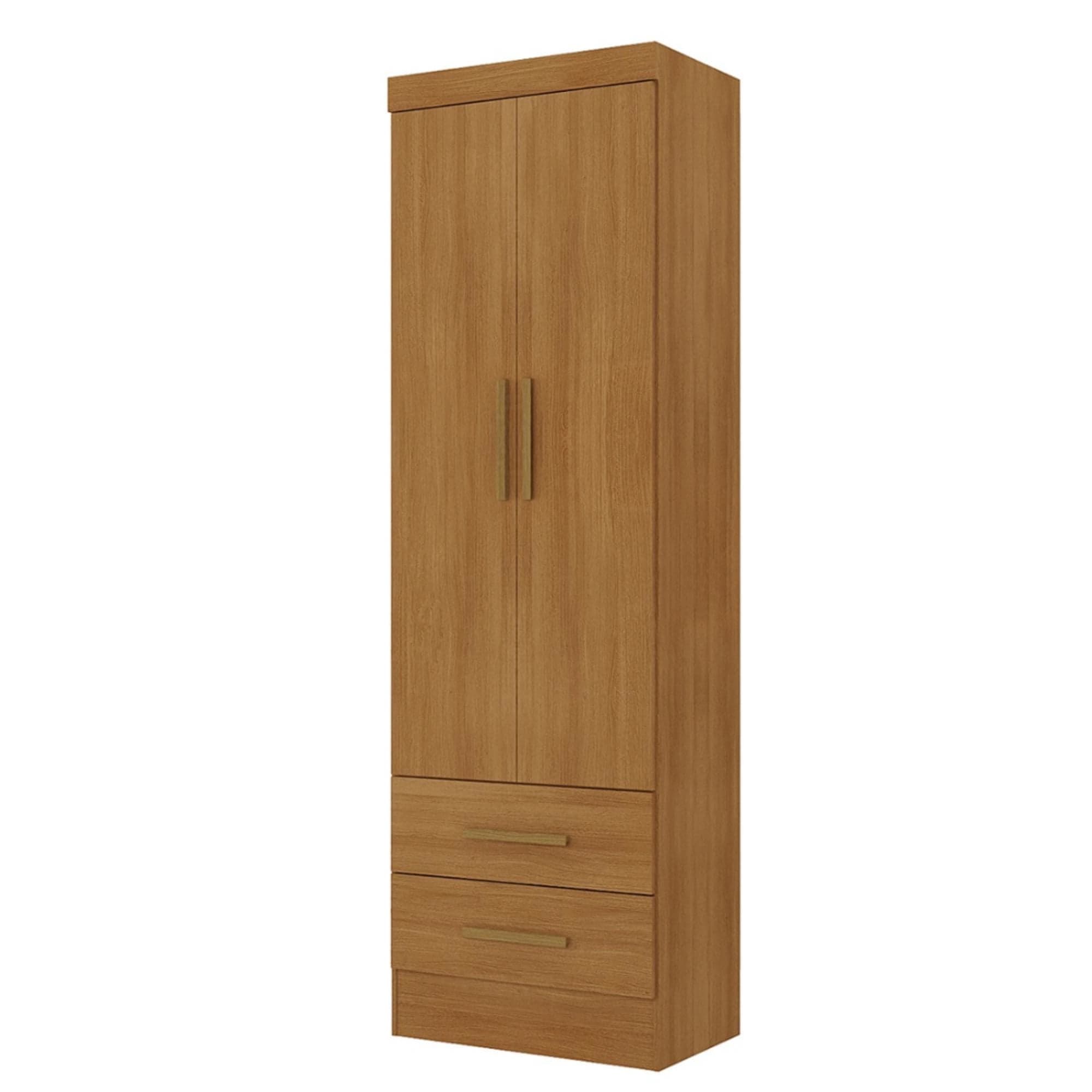 Closet Ro22Ci 2 Puertas 2 Cajones 4 Opciones Armado Canela