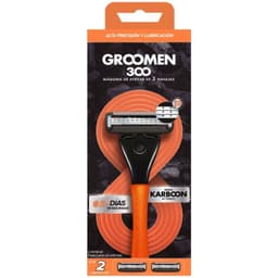 Maquina de Afeitar Groomen (2 cartuchos de 3 navajas + 1 Mango), 1 un