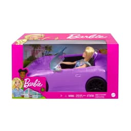 Barbie Vehiculo Munecas Convertible Morado Auto Deportivo 3+