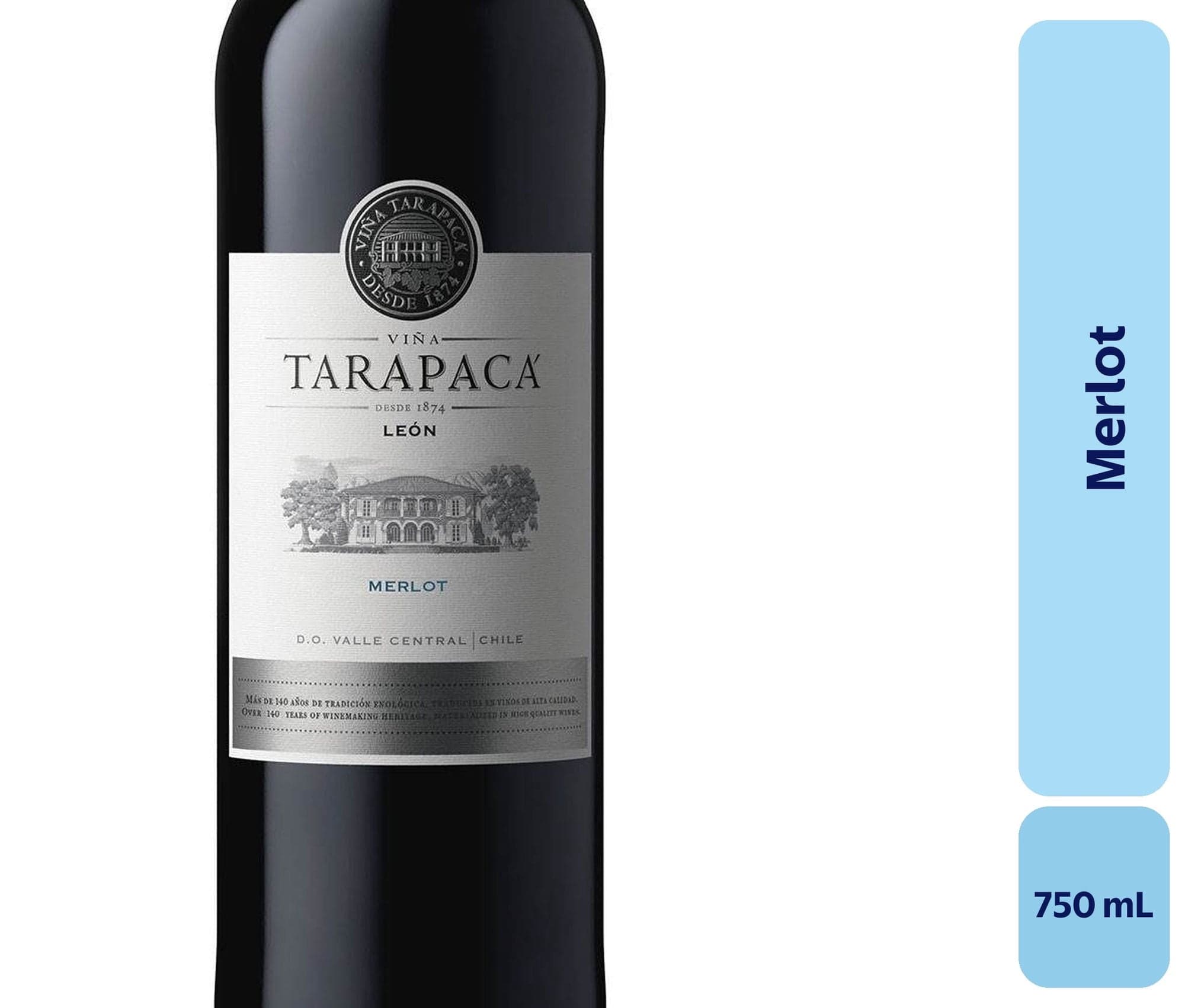 Vino Merlot Botella, 750 mL