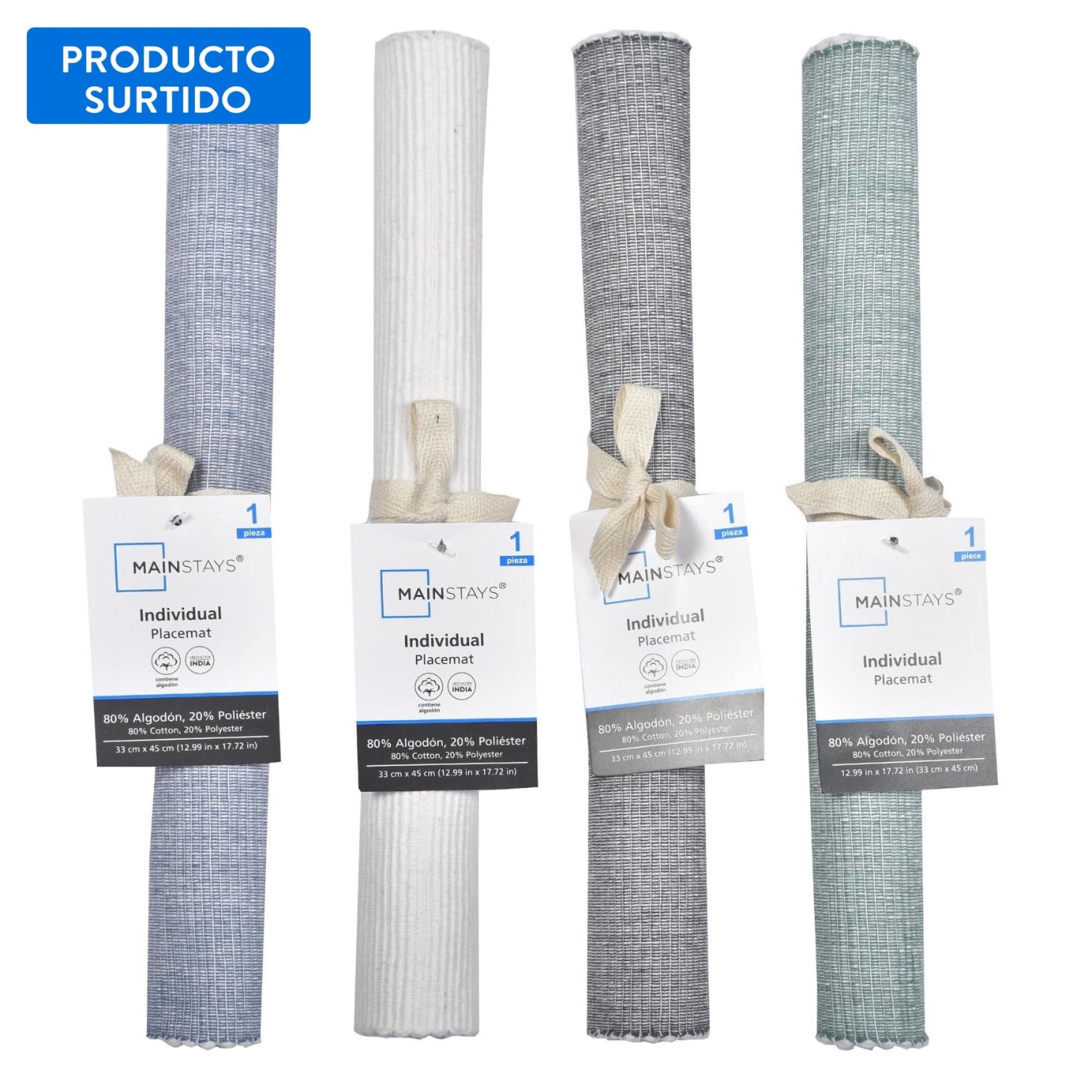 Individual 33x45Cm 80% Algodon 20% Poliester Producto Surtido