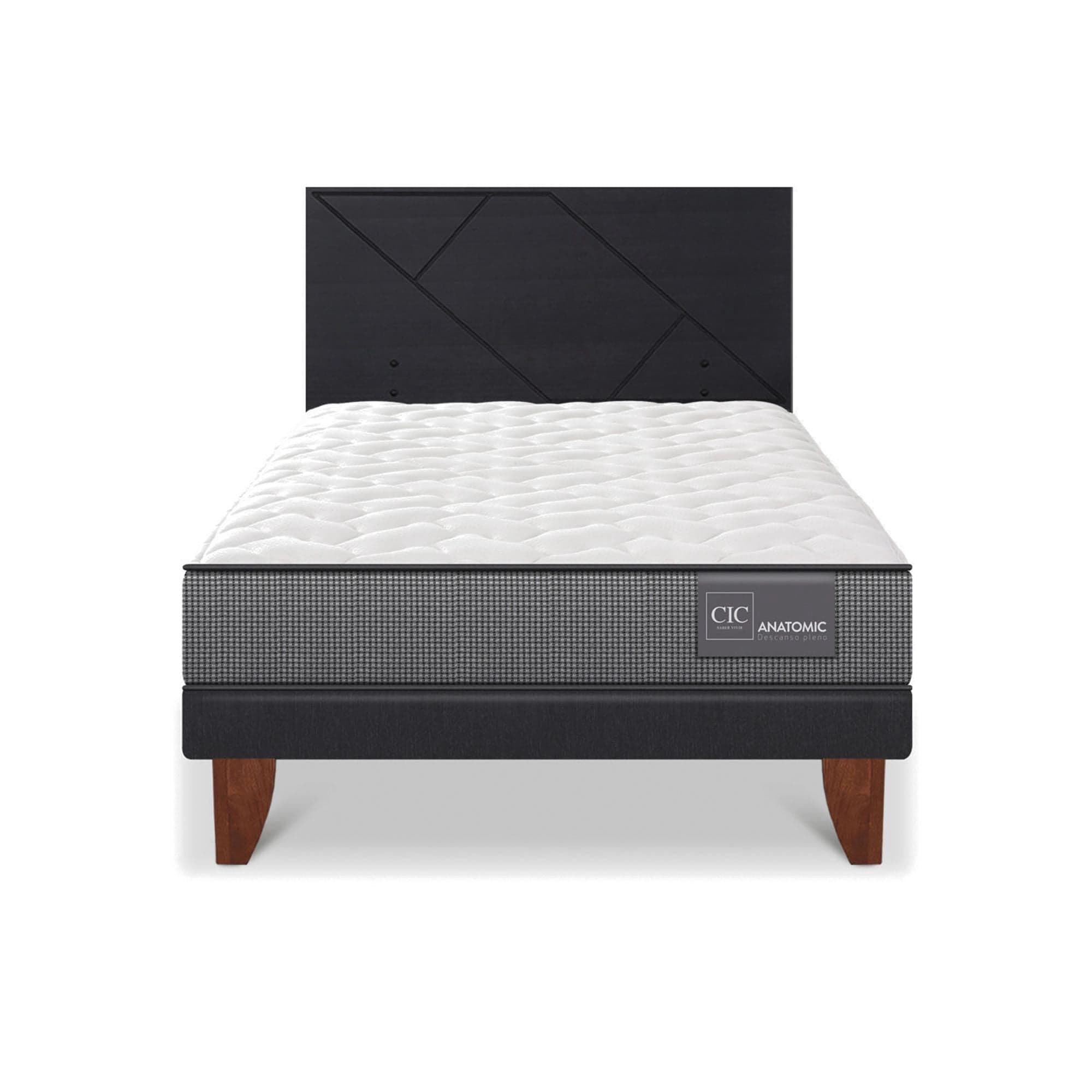 Cama Europea Anatomic 1.5 Plaza Base Normal