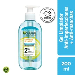 Gel de Limpieza Garnier Anti-Imperfecciones Express Aclara, 200 ml