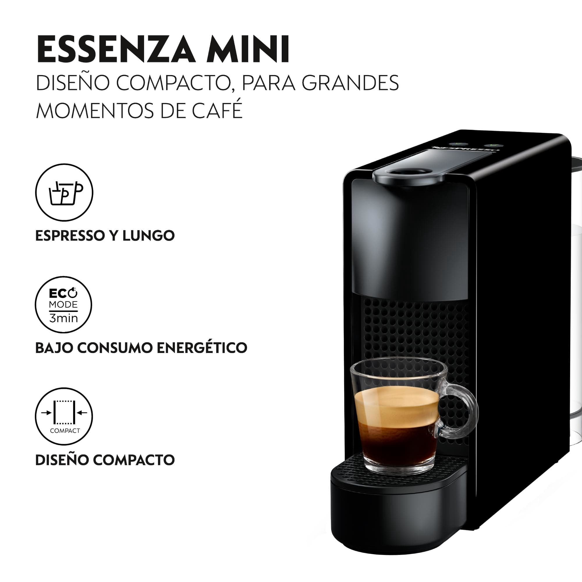 Cafetera Essenza Mini Negra + Espumador