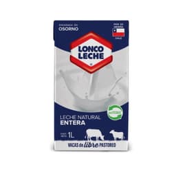 Leche Natural Entera Lonco Leche, 1 L