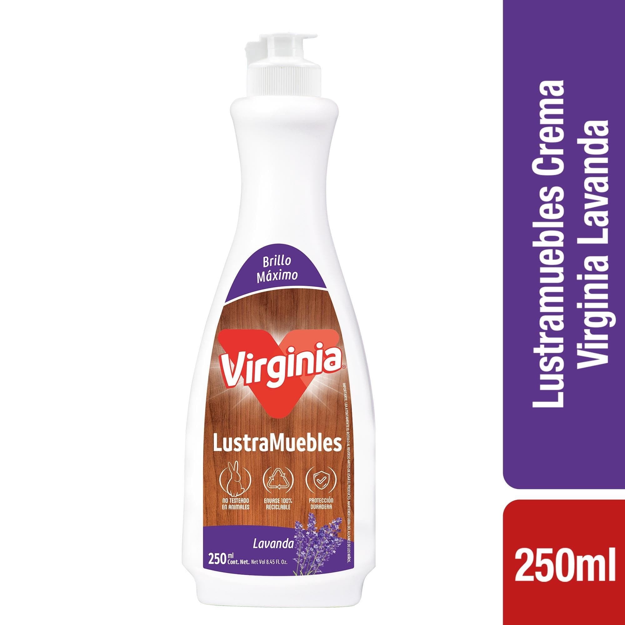 Lustra Muebles Crema Lavanda Botella
