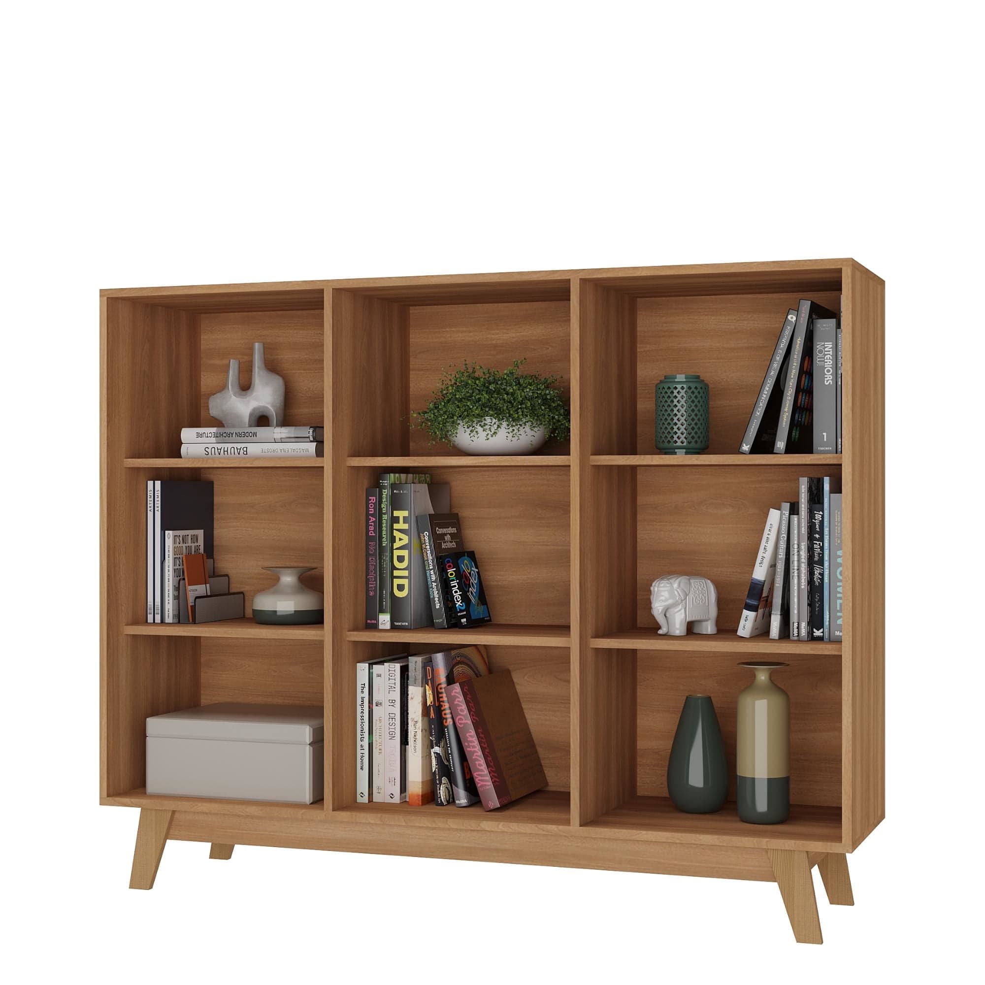 Librero Dina Mdf Cafe