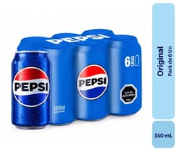 Bebida Sabor Cola Original Pack 6 Lata, 6 Un