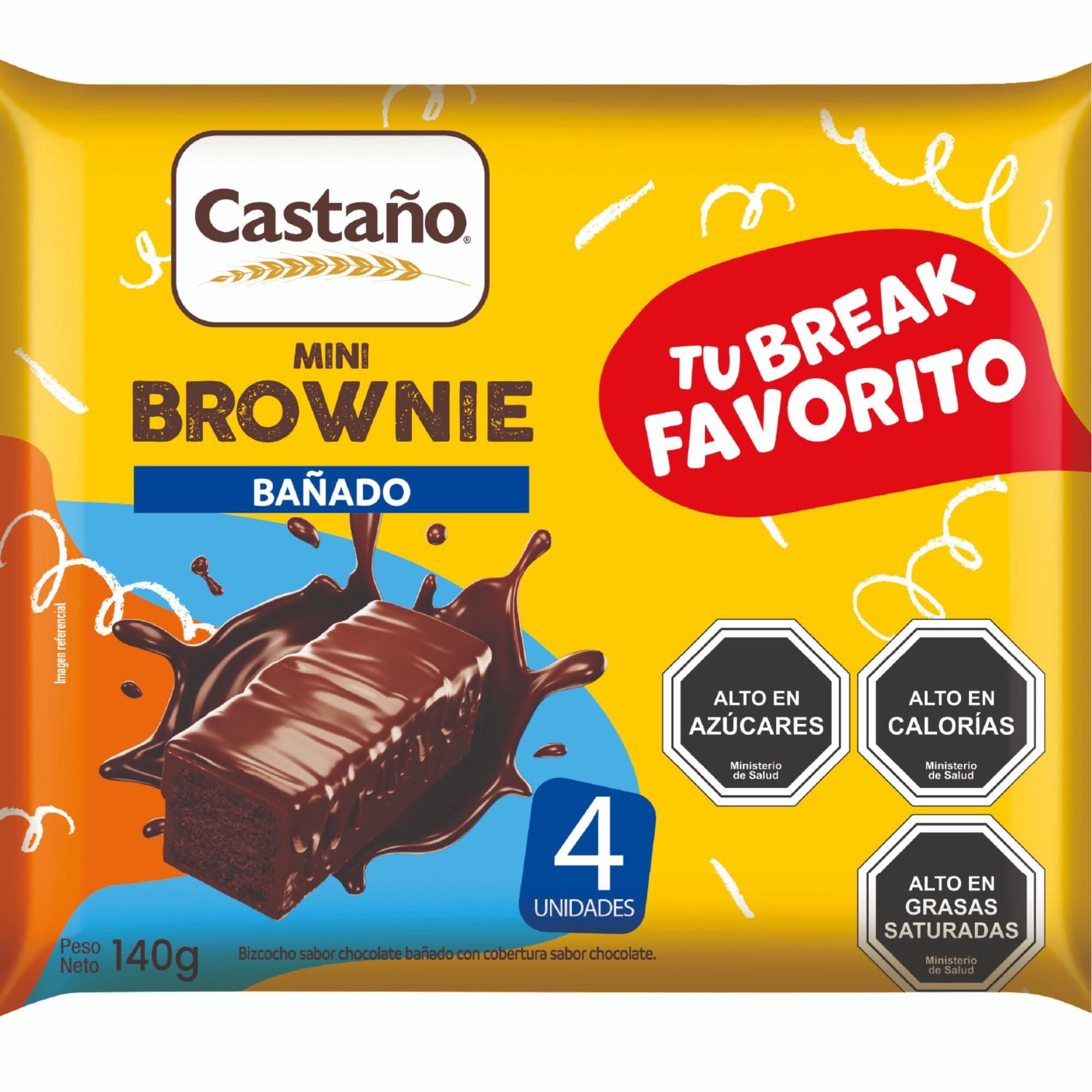 Mini Brownie Banado 4Un, 140 g