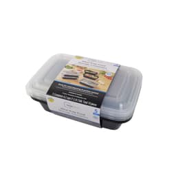 Set De Contenedor Meal Prep 1L Plastico 5 Piezas Negro, 1 Un
