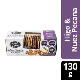 Galletas Tostadas Artesanales con Higo & Nuez Pecana Bolsa, 130 g