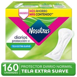 Protectores Femeninos Nosotras Diarios Cortos, 160 Un