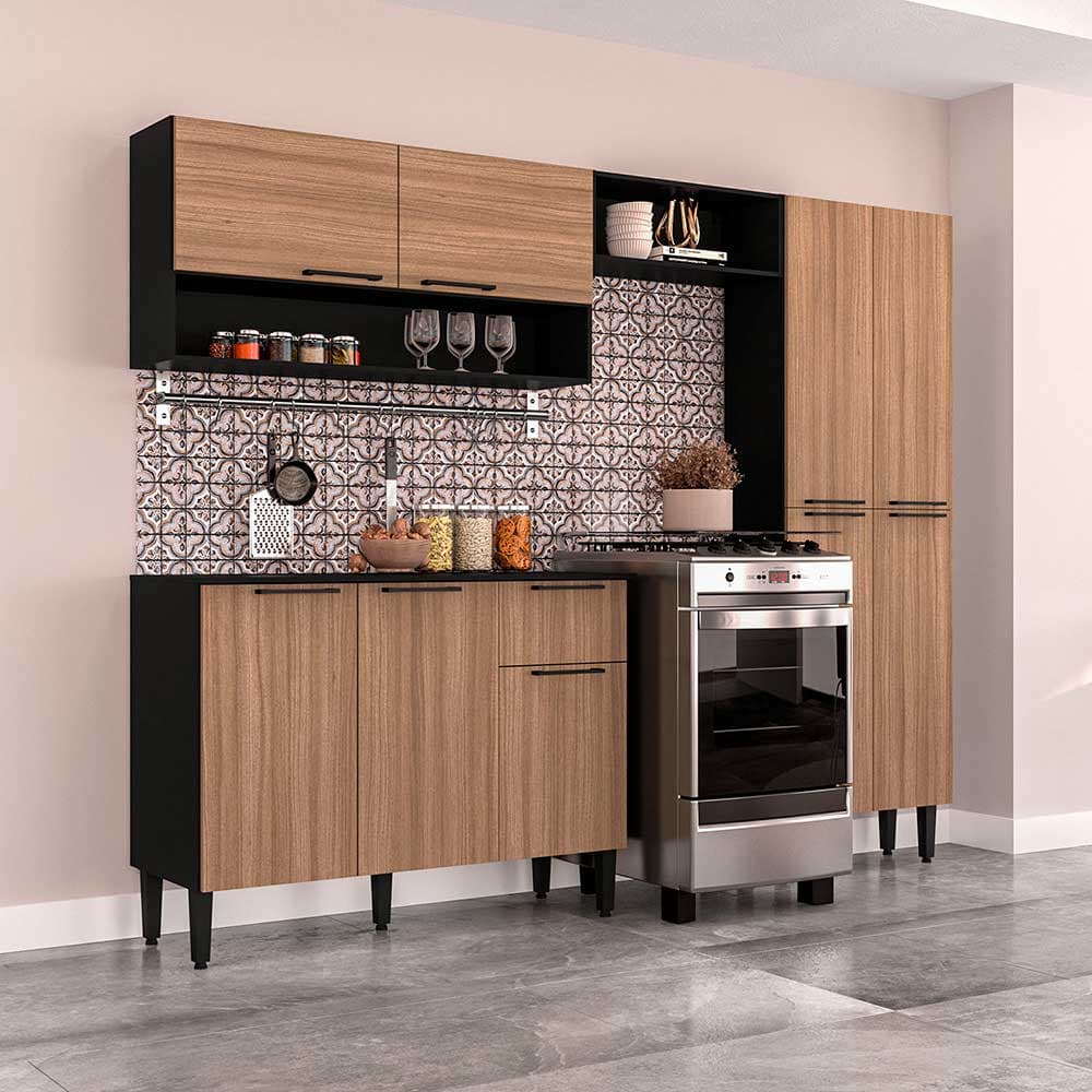 Mueble de Cocina Vekkahome Madri 1 Cajon 9 Puertas Cafe