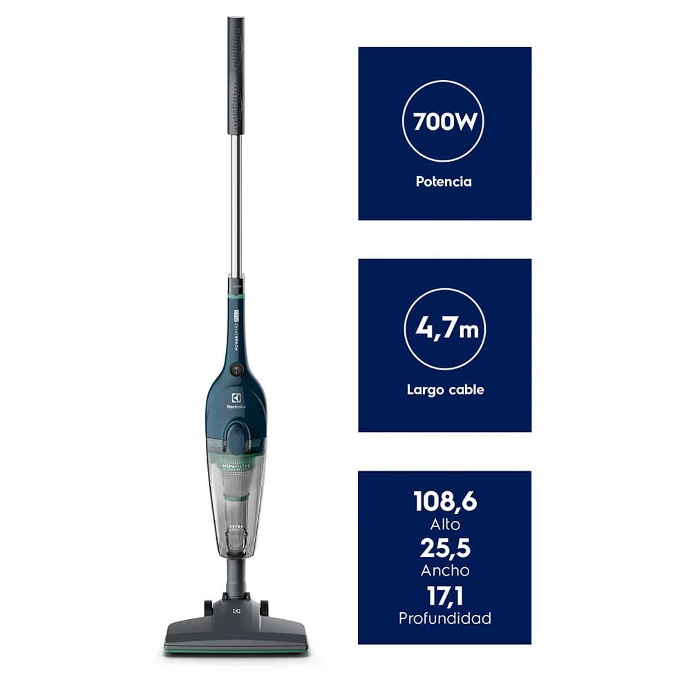 Aspiradora Vertical Electrolux Super Speed Plus Stk14 Azul