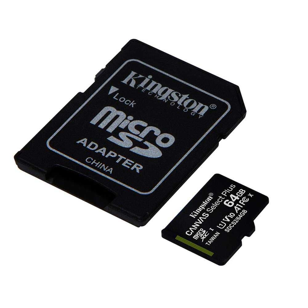 Tarjeta Micro SD Kingston 64GB con Adaptador